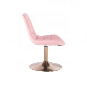 Židle PARIS na zlatém talíři - růžová