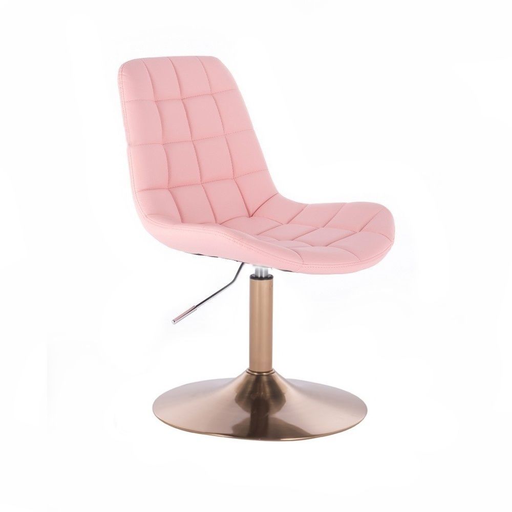 Židle PARIS na zlatém talíři - růžová