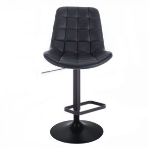 Barová židle PARIS na černém talíři - černá