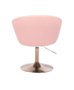 Židle VENICE na zlatém talíři - růžová