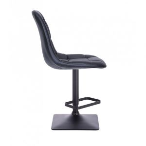 Barová židle SAMSON na černé podstavě - černá
