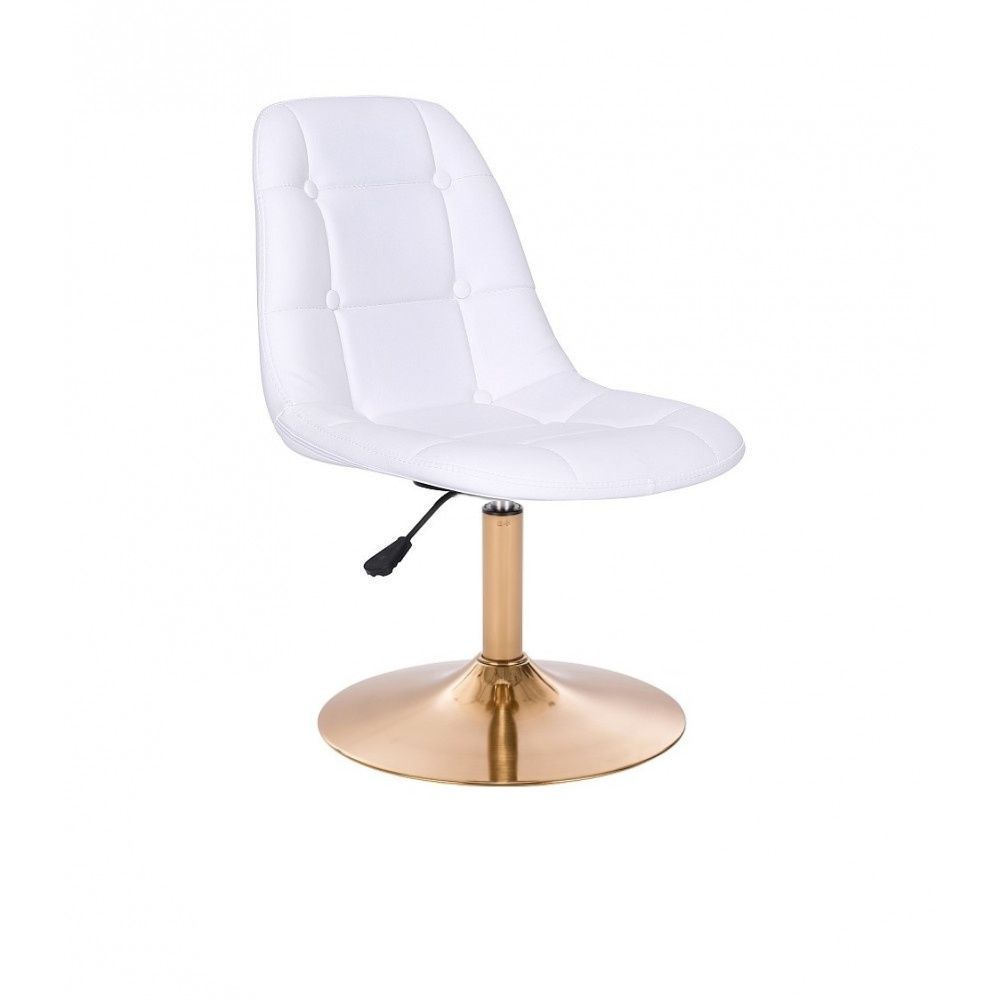 Židle SAMSON na zlatém talíři - bílá
