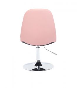 Židle SAMSON na stříbrném talíři - růžová