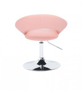 Židle NAPOLI na stříbrném talíři  - růžová