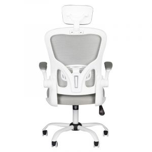 Kancelářská židle MAX COMFORT 73H - šedo-bílá