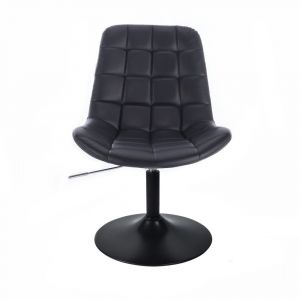 Židle PARIS na černém talíři - černá