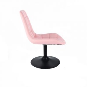 Židle PARIS na černém talíři - růžová