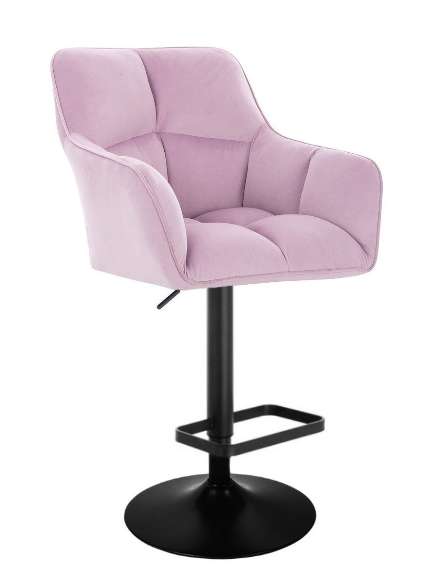 Nabízíme široký sortiment židlí a křesel, herní ži Barová židle AMALFI VELUR na černém talíři - levandule LuxuryForm