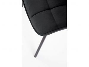 Jídelní židle ORLEN VELUR - černá