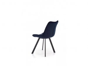 Jídelní židle ORLEN VELUR - tmavě modrá