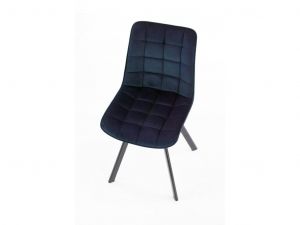 Jídelní židle ORLEN VELUR - tmavě modrá