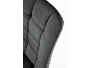 Jídelní židle ORLEN VELUR - tmavě šedá