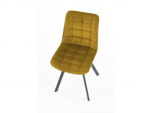 Jídelní židle ORLEN VELUR - žlutá
