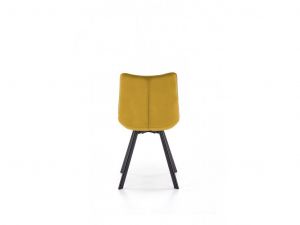Jídelní židle ORLEN VELUR - žlutá