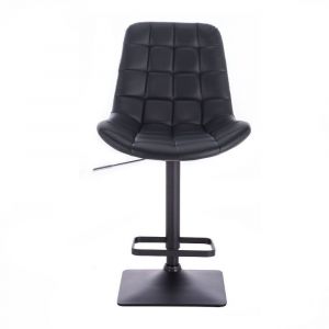 Barová židle PARIS na černé podstavě - černá
